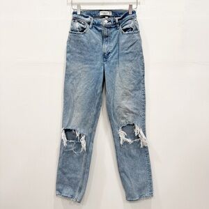 Abercrombie & Fitch The 90s Straight Ultra High Rise Curvy Love Jeans 26 2R